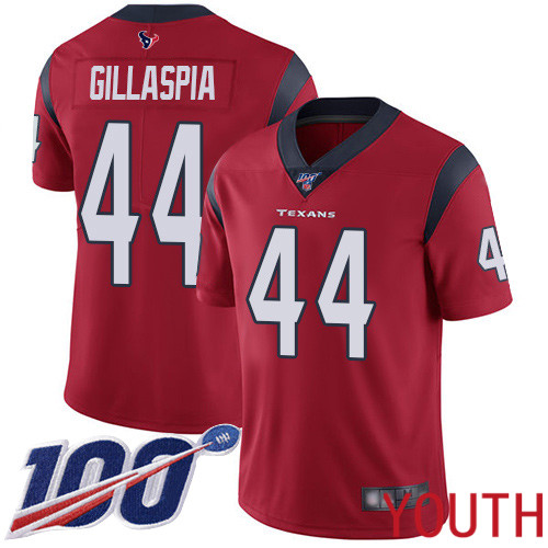 Houston Texans Limited Red Youth Cullen Gillaspia Alternate Jersey NFL Football #44 100th Season Vapor Untouchable->women nfl jersey->Women Jersey
